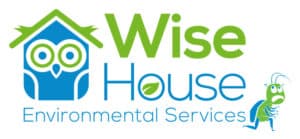 Wisehousebugs Logo with Bug