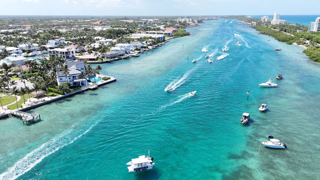 Aerial view of Lantana