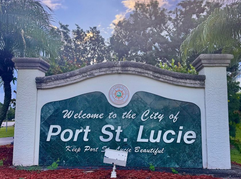 Port St Lucie Florida Sign